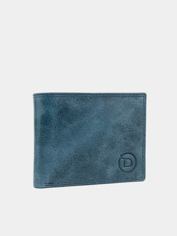 pánská kožená peněženka modrá