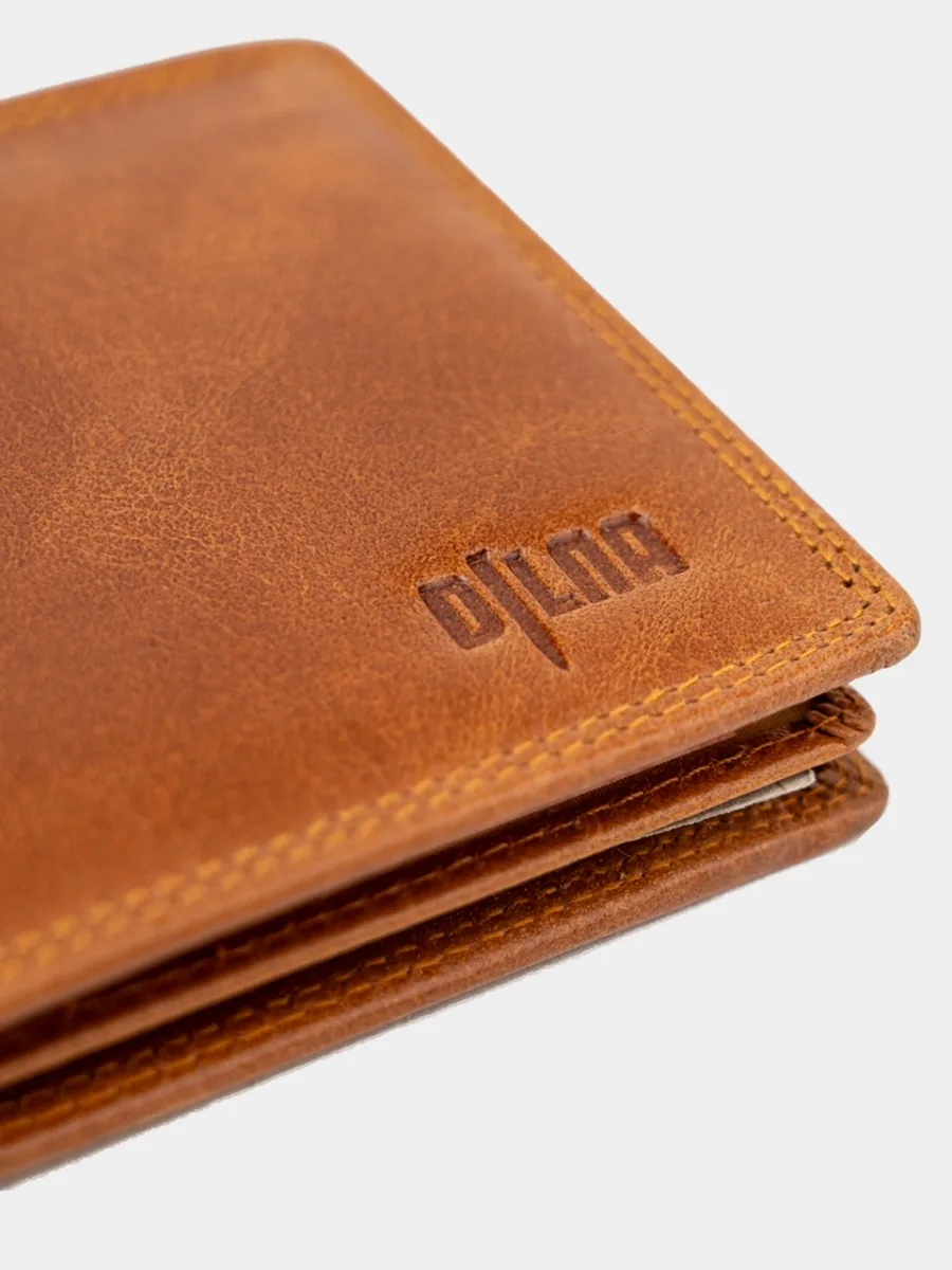 Berlin Cognac Wallet - pánská kožená peněženka koňaková - Obrázek 7