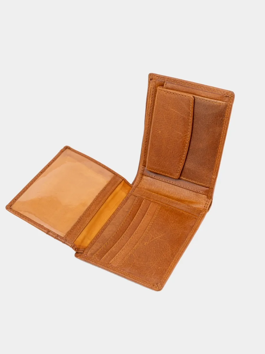 Berlin Cognac Wallet - pánská kožená peněženka koňaková - Obrázek 6