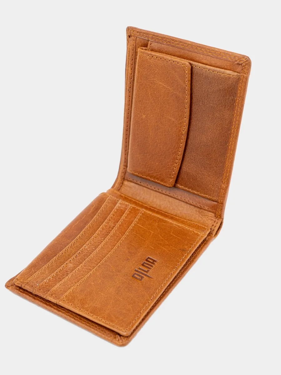 Berlin Cognac Wallet - pánská kožená peněženka koňaková - Obrázek 5