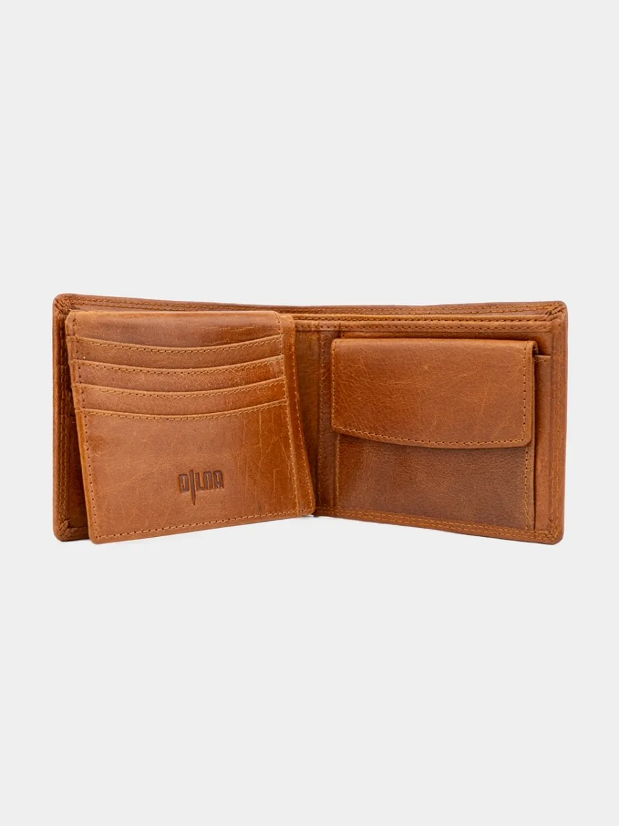 Berlin Cognac Wallet - pánská kožená peněženka koňaková - Obrázek 4