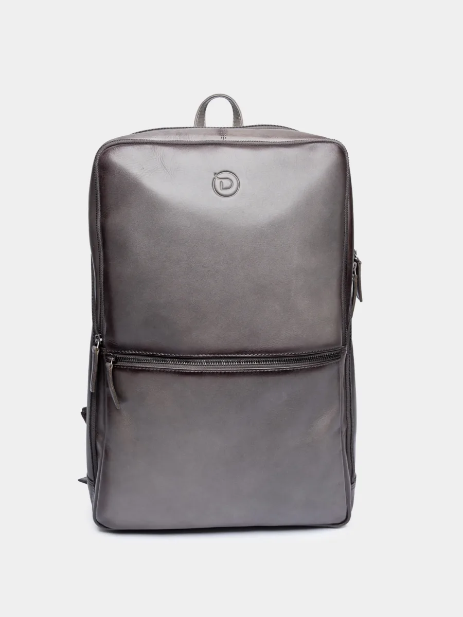Wallstreet Jacob Backpack grey - Kožený business batoh šedý - Obrázek 11