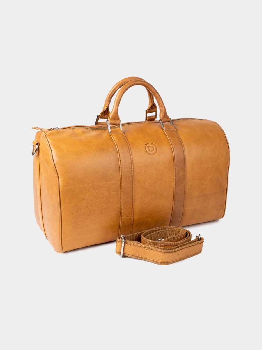 Andrew Travel Cognac - Pánská kožená cestovní taška - Obrázek 4