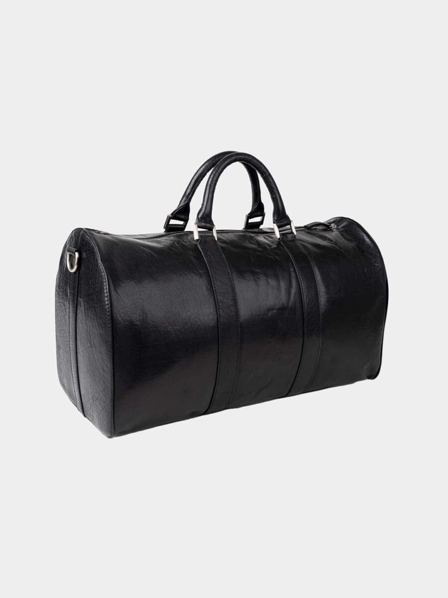 Andrew Travel Black - Kožená cestovní taška - Obrázek 3