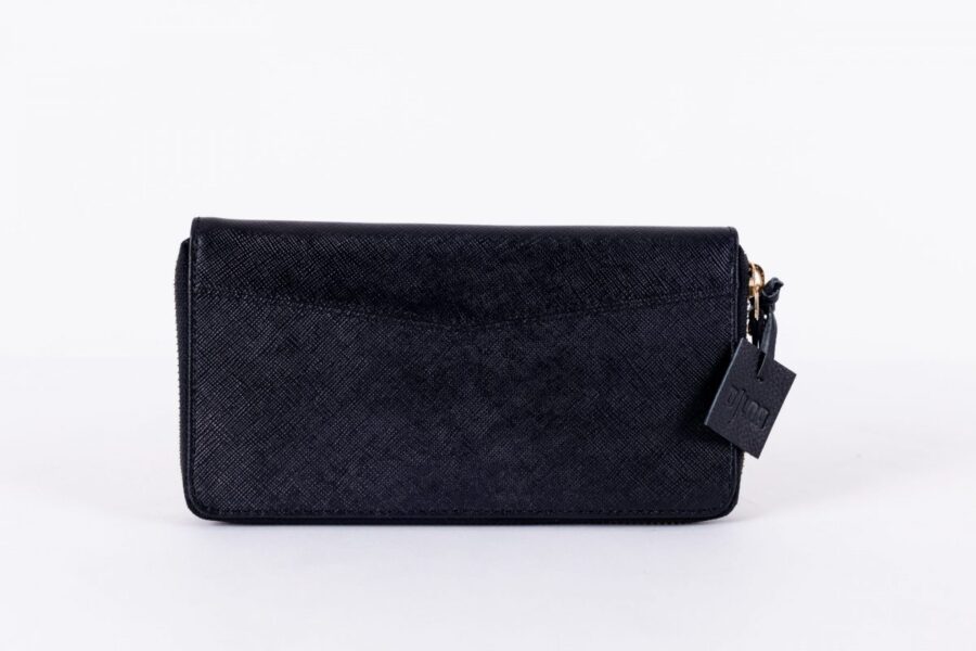 IMG_7597 Florencia Safiano Wallet Black- Dámská kožená peněženka černá safiano - Obrázek 4