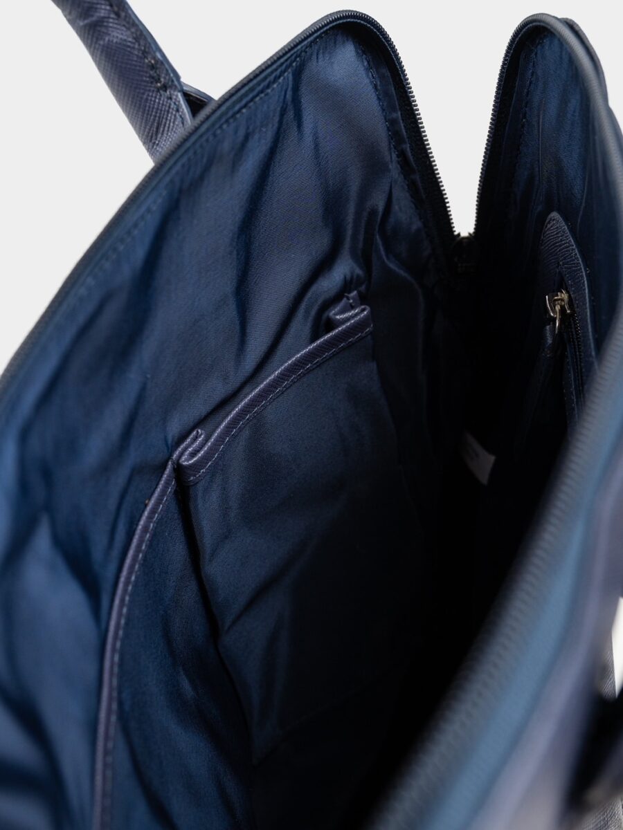 Venice Backpack Safiano Blue - Dámský kožený batůžek modrý - Obrázek 5