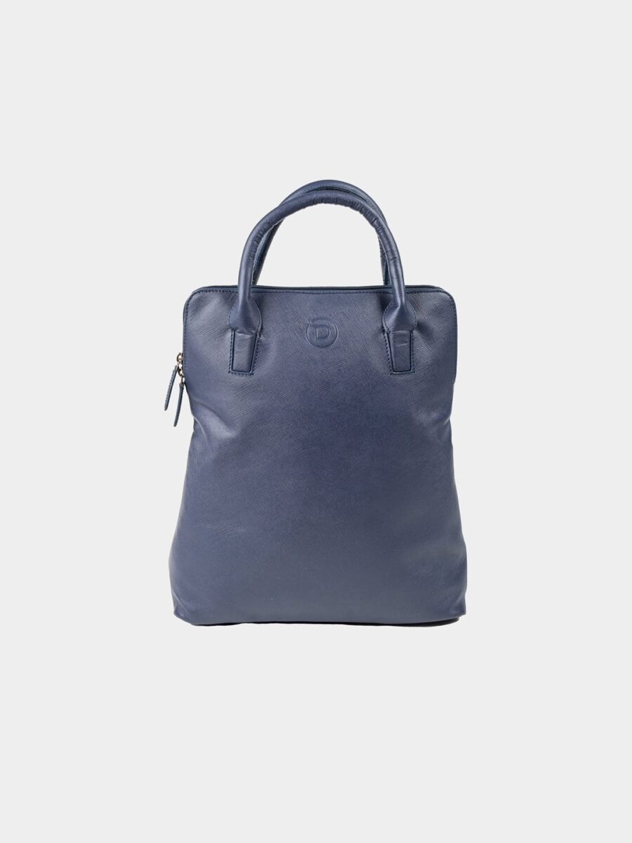 Venice Backpack Safiano Blue - Dámský kožený batůžek modrý - Obrázek 13