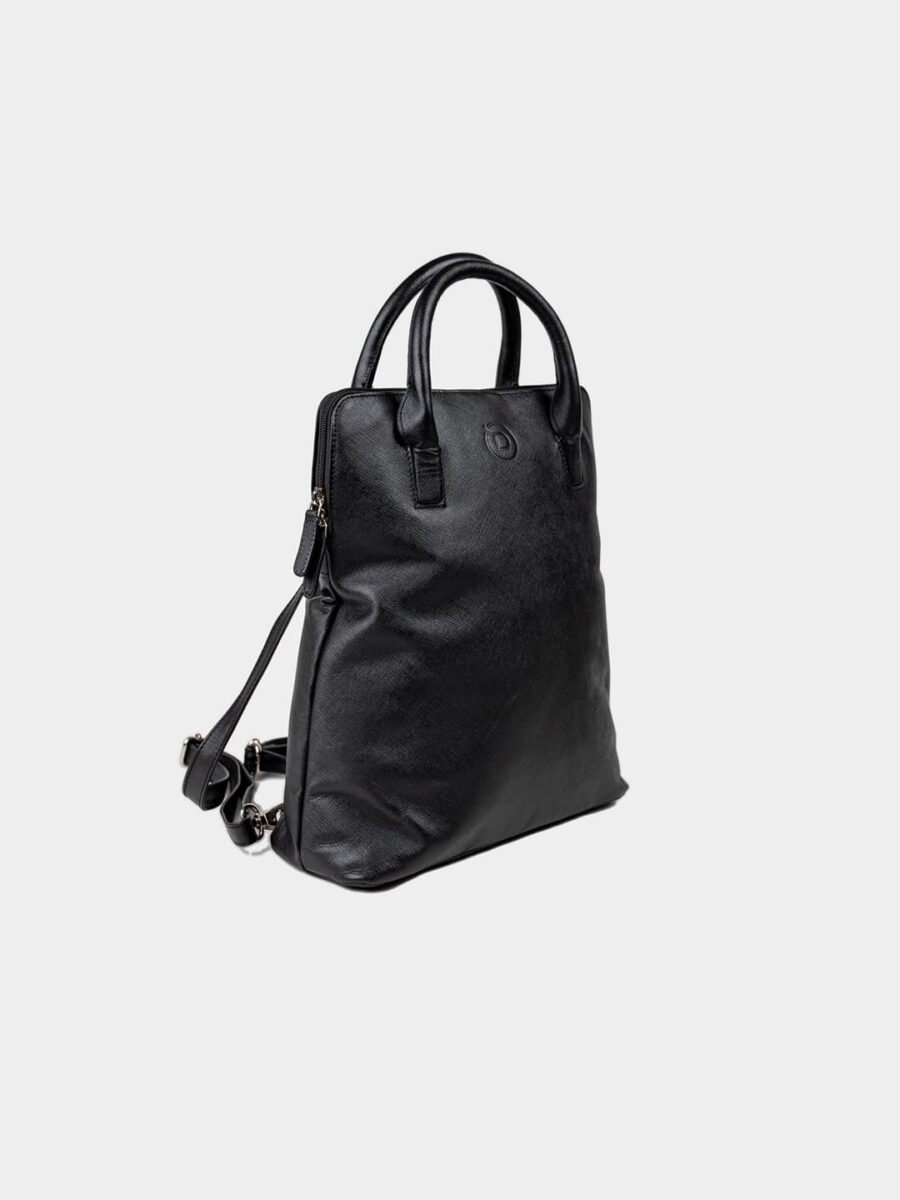 Venice Backpack Safiano Black - Dámský kožený batůžek - Obrázek 3