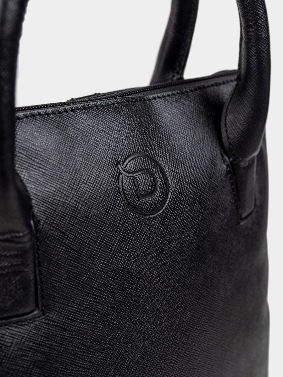 Venice Backpack Safiano Black - Dámský kožený batůžek - Obrázek 9
