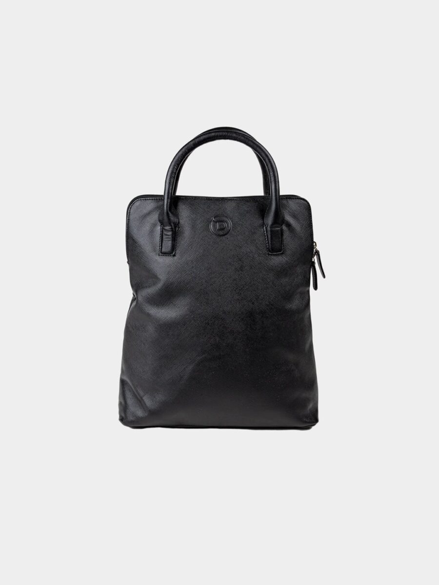 Venice Backpack Safiano Black - Dámský kožený batůžek - Obrázek 10