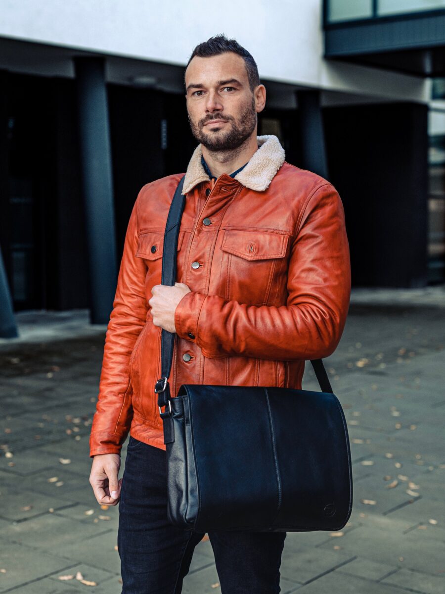 Berlin Jonas - Messenger safiano černá - Obrázek 3