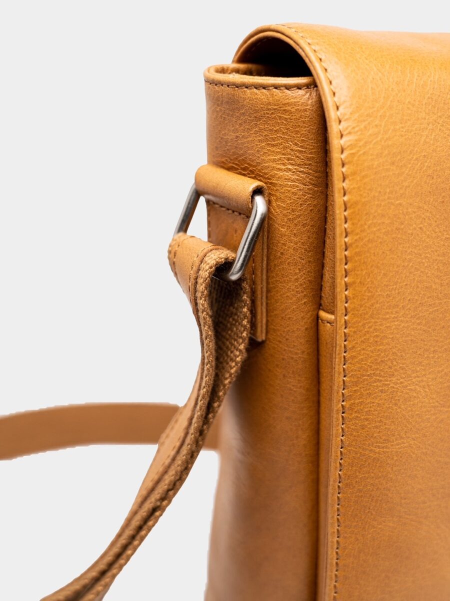 Ellon Cognac Wallstreet Messenger- Pánský kožený messenger koňakový - Obrázek 10