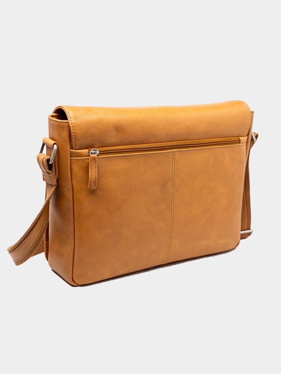 Ellon Cognac Wallstreet Messenger- Pánský kožený messenger koňakový - Obrázek 8