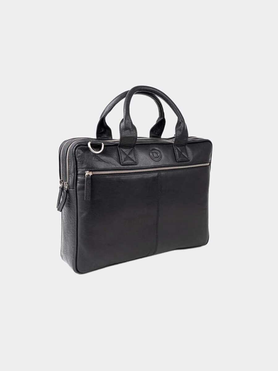 Wallstreet Jordan Black - Kožená business taška - Obrázek 5