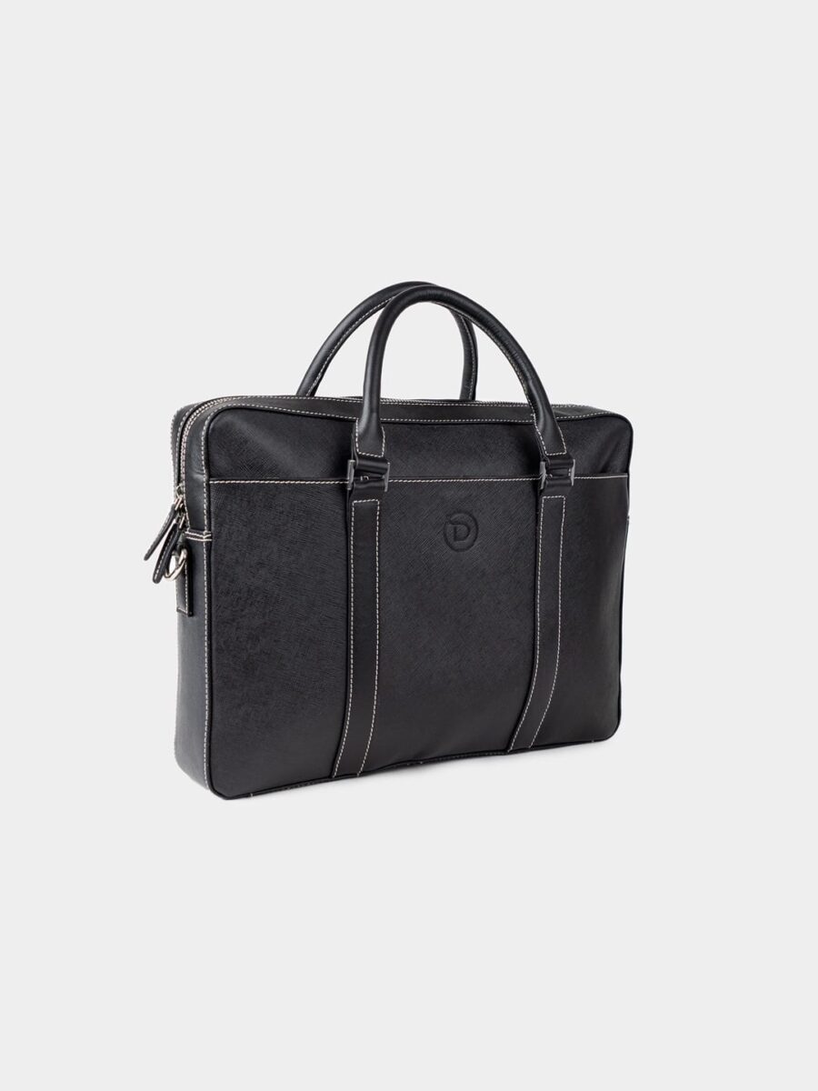 London Bag Premium 2.0 - Kožená business taška černá safiano - Obrázek 15