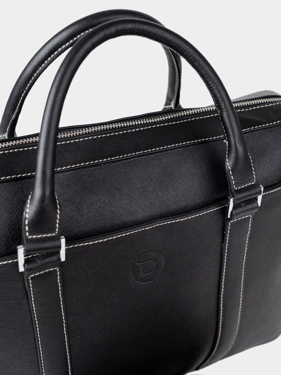 London Bag Premium 2.0 - Kožená business taška černá safiano - Obrázek 11