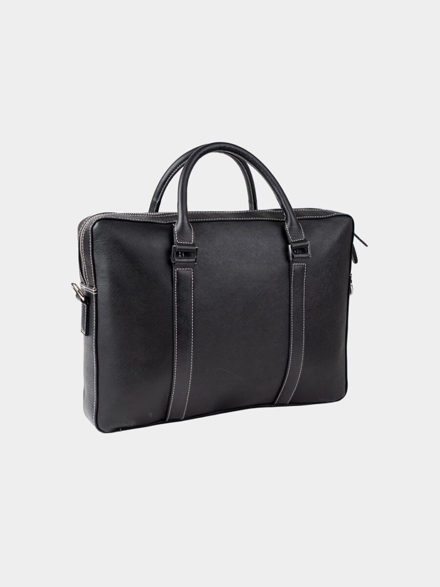 London Bag Premium 2.0 - Kožená business taška černá safiano - Obrázek 8