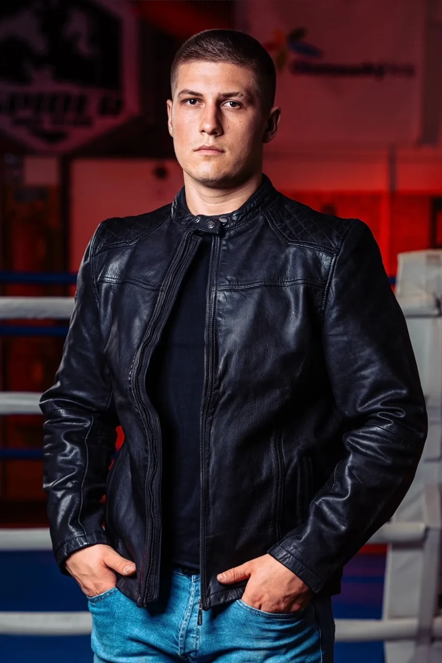 Aaron Black 2.0 - Pánská kožená bunda černá - Obrázek 3