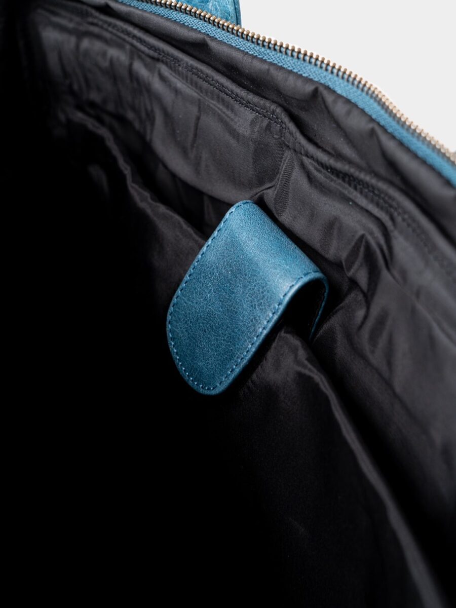 Maverick 2.0 Laptop Bag - Kožená bussines taška modrá - Obrázek 12