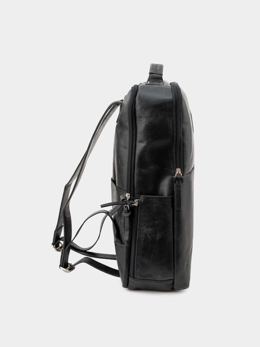 Backpack Praga Grand 1918 black - Kožený batoh černý - Obrázek 8
