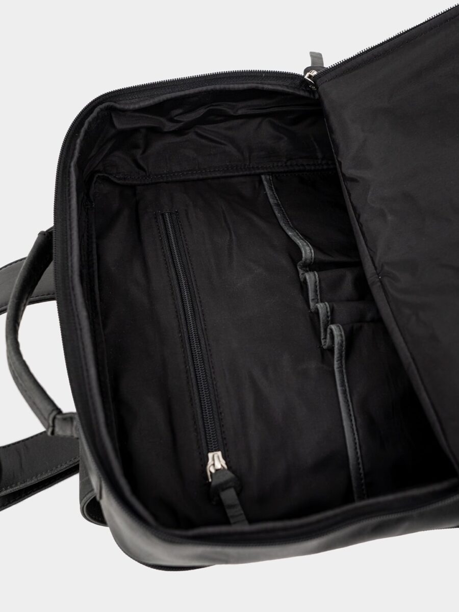 Backpack Praga Grand 1918 black - Kožený batoh černý - Obrázek 10