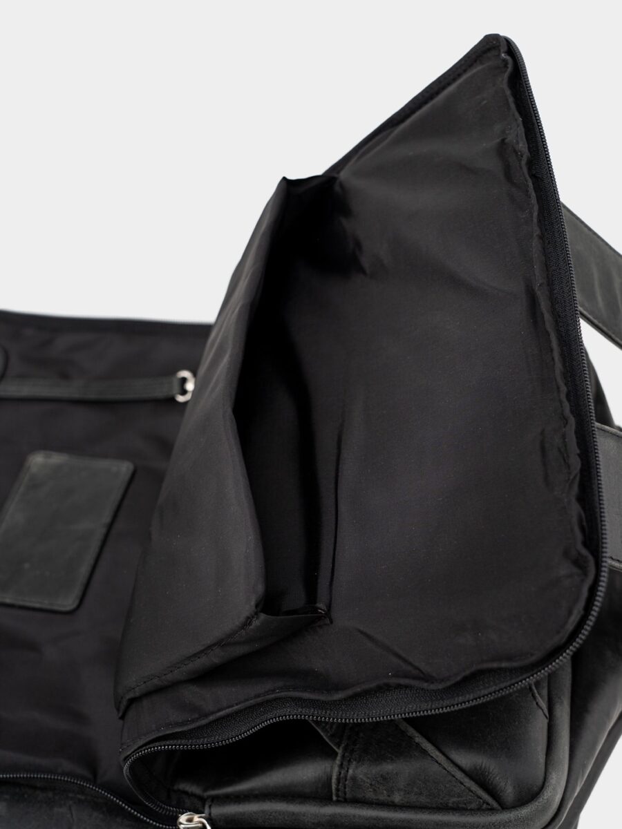 Backpack Praga Grand 1918 black - Kožený batoh černý - Obrázek 9