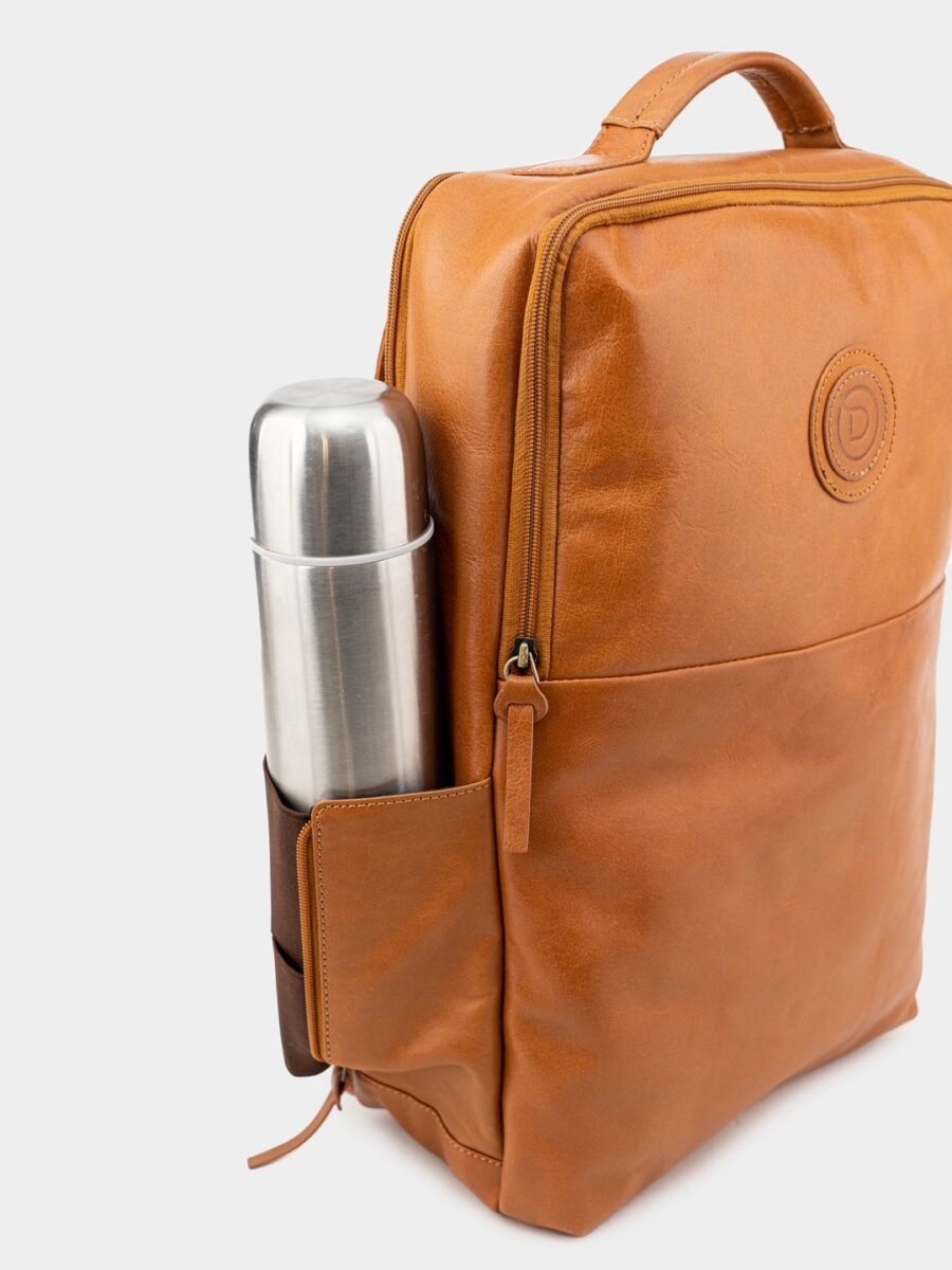 Backpack Praga Grand 1918 cognac - Kožený batoh  koňakový - Obrázek 5