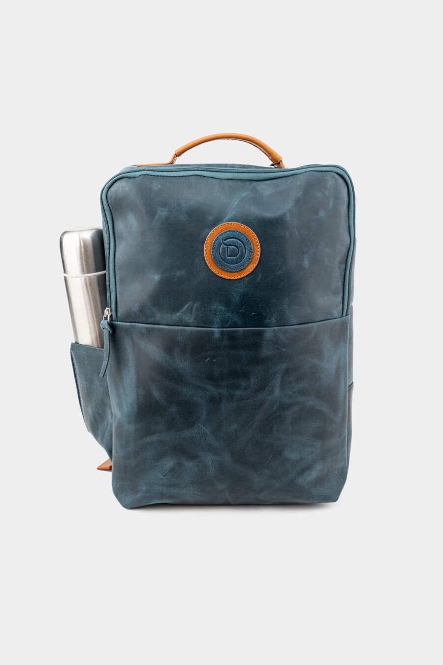 Backpack Praga Grand 1918 blue - Kožený batoh modrý - Obrázek 17