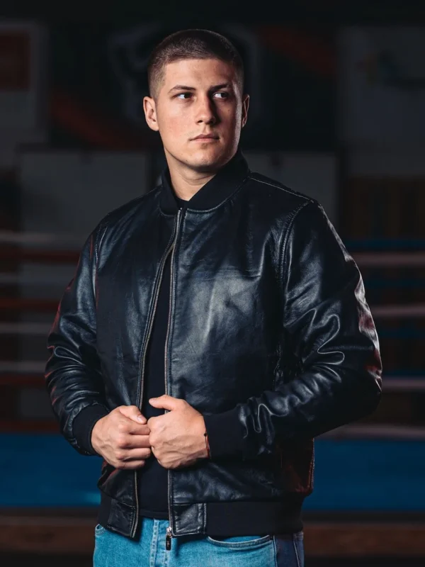 pánský kožený bomber