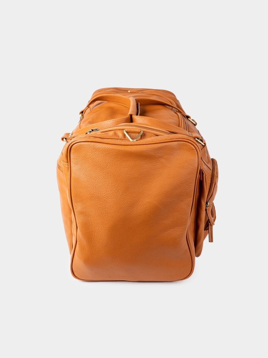 Dundee Travel XL cognac - Velká kožená cestovní taška koňaková - Obrázek 8