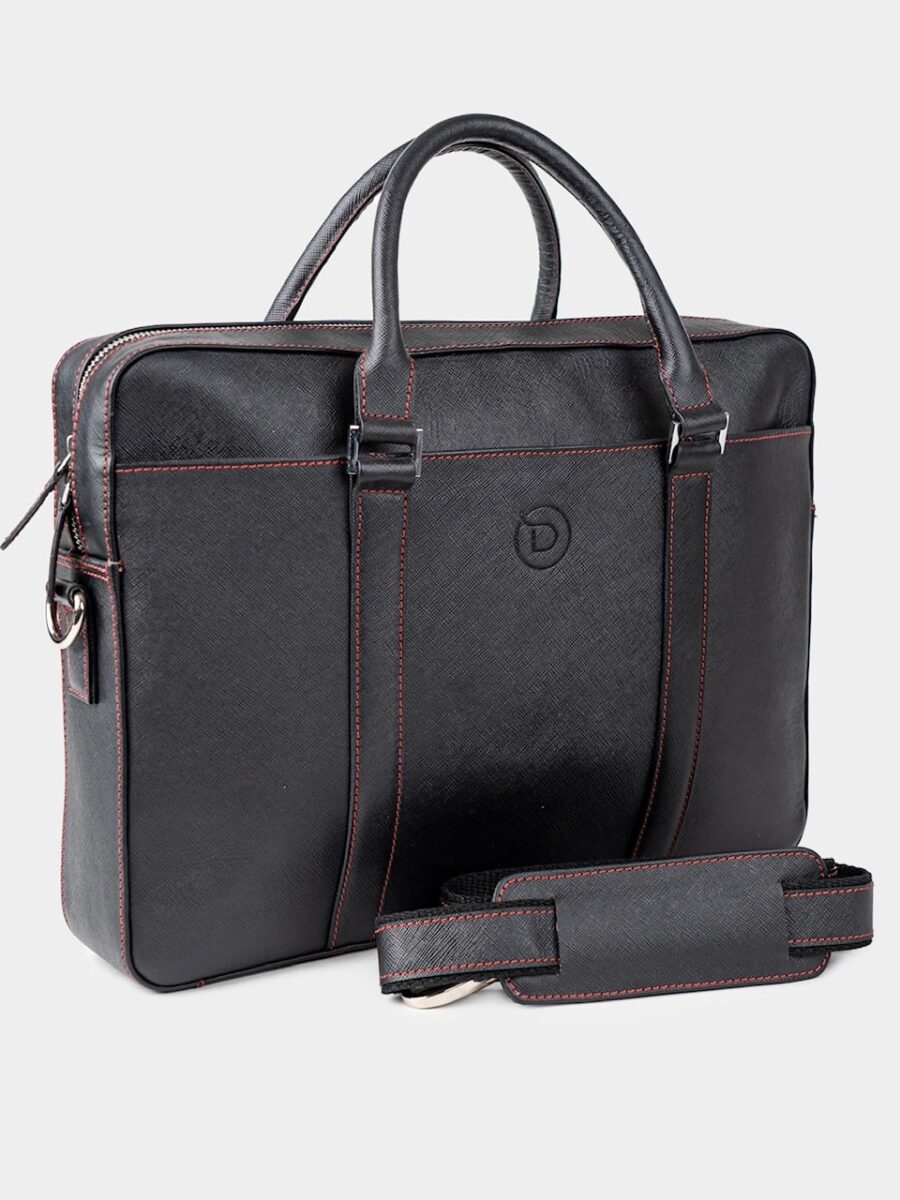 London Bag Premium 2.1 - Kožená business taška černá safiano - Obrázek 6