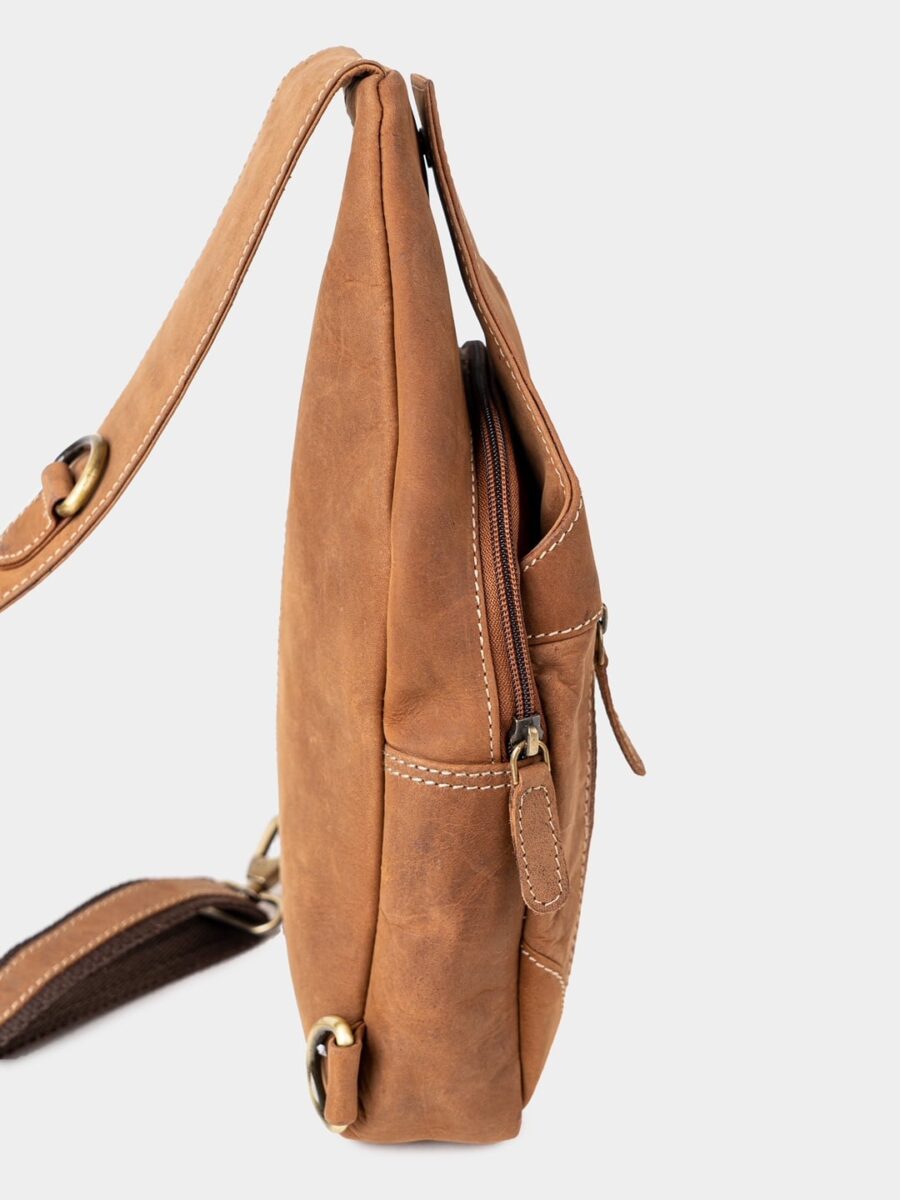 Marco Polo Hunter CrossBody light  - Pánská kožená taška přes rameno - Obrázek 7