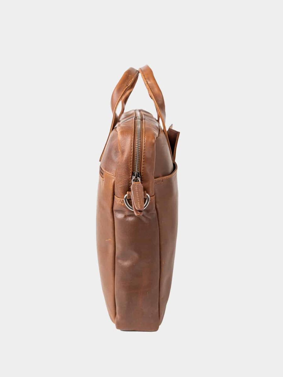 Maverick 2.0 Laptop Bag - Pánská kožená business taška hnědá - Obrázek 12