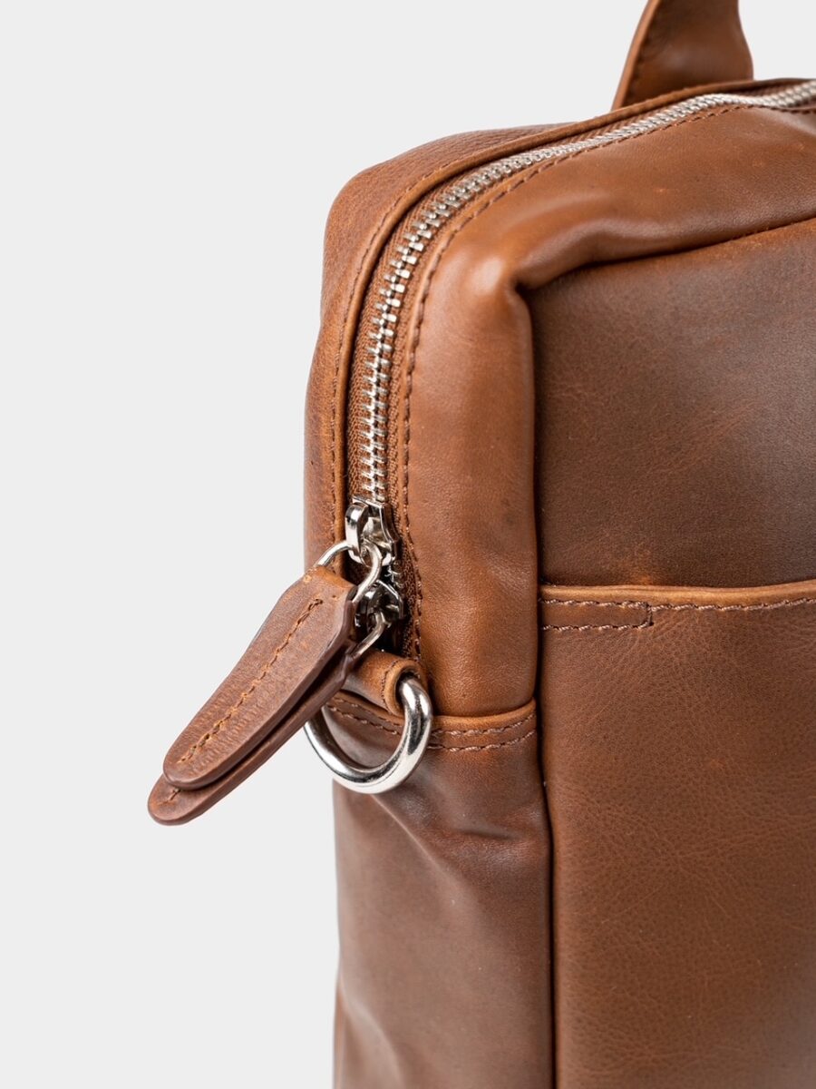 Maverick 2.0 Laptop Bag - Pánská kožená business taška hnědá - Obrázek 6
