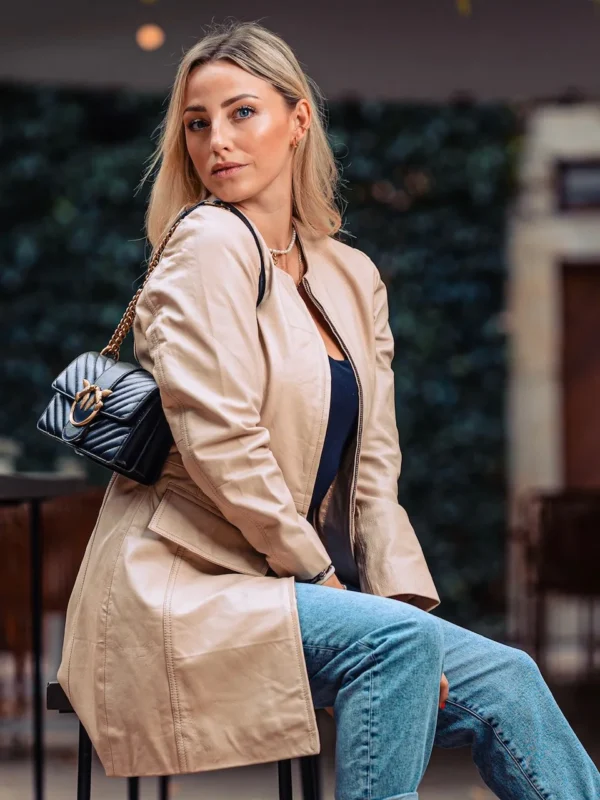 dámský kožený kabát