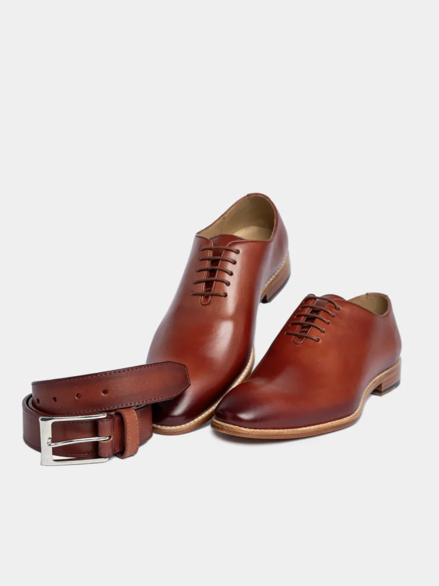 Oxford James 007 bordeaux 2.0 - červené kožené boty (cihlová) - Obrázek 7