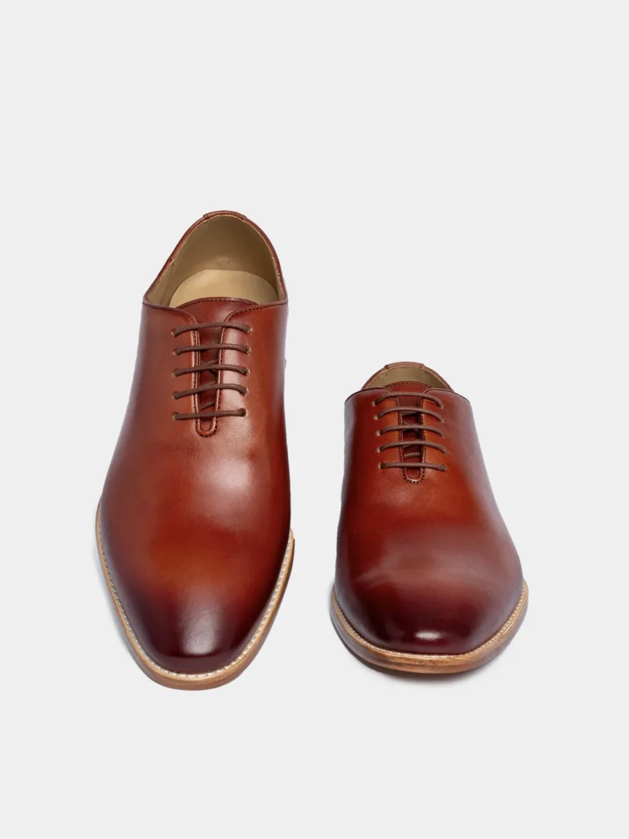 Oxford James 007 bordeaux 2.0 - červené kožené boty (cihlová) - Obrázek 5