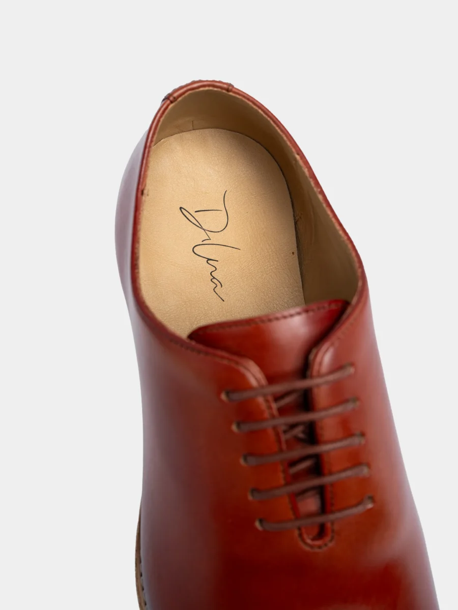 Oxford James 007 bordeaux 2.0 - červené kožené boty (cihlová) - Obrázek 9