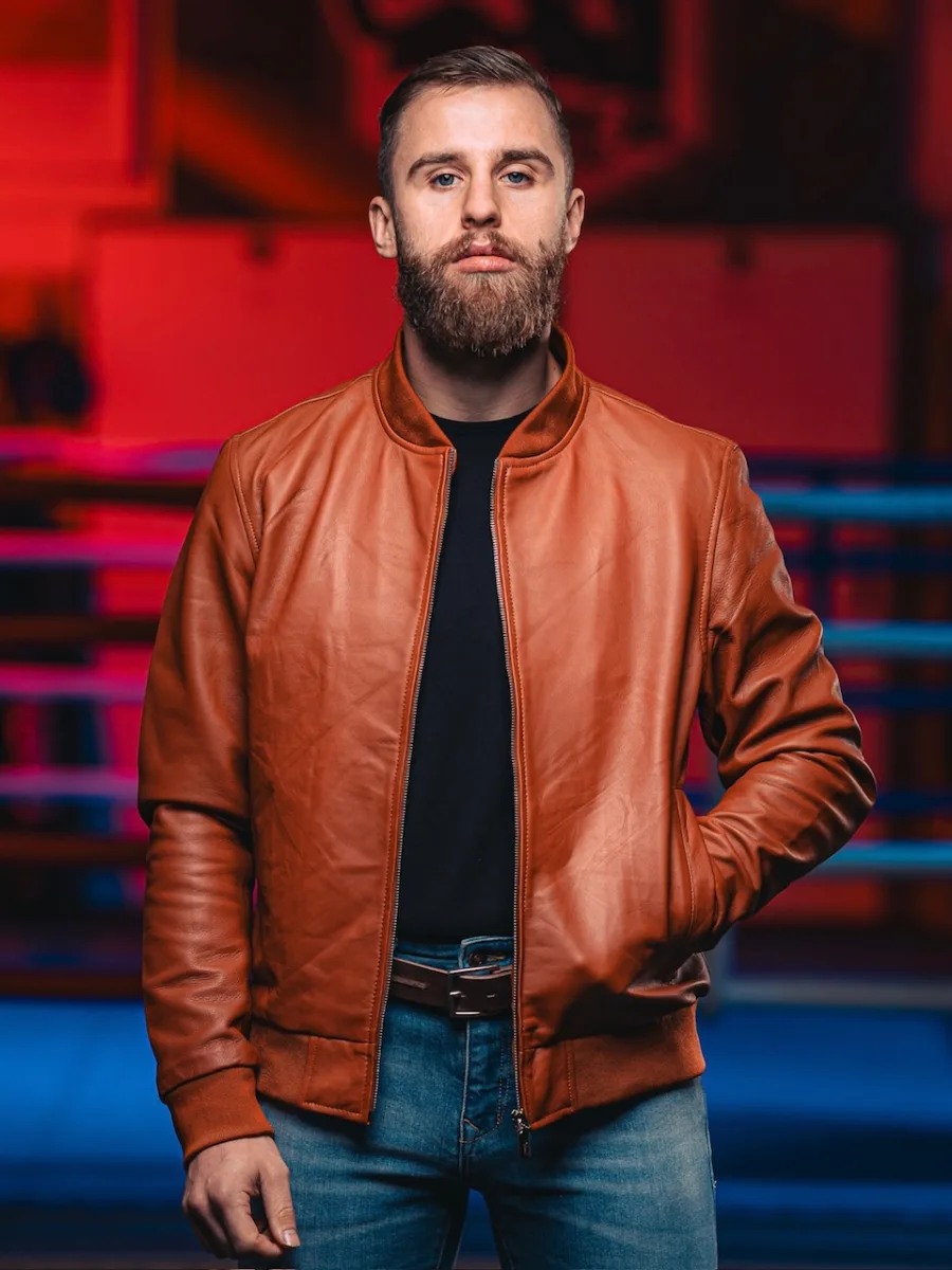 Rocky Bomber cognac 2.0 – Pánský kožený bomber koňakový - Obrázek 3