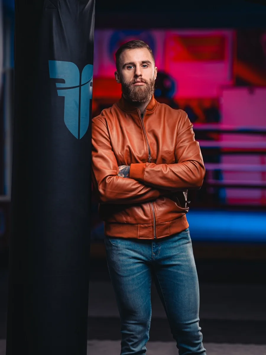 Rocky Bomber cognac 2.0 – Pánský kožený bomber koňakový - Obrázek 14