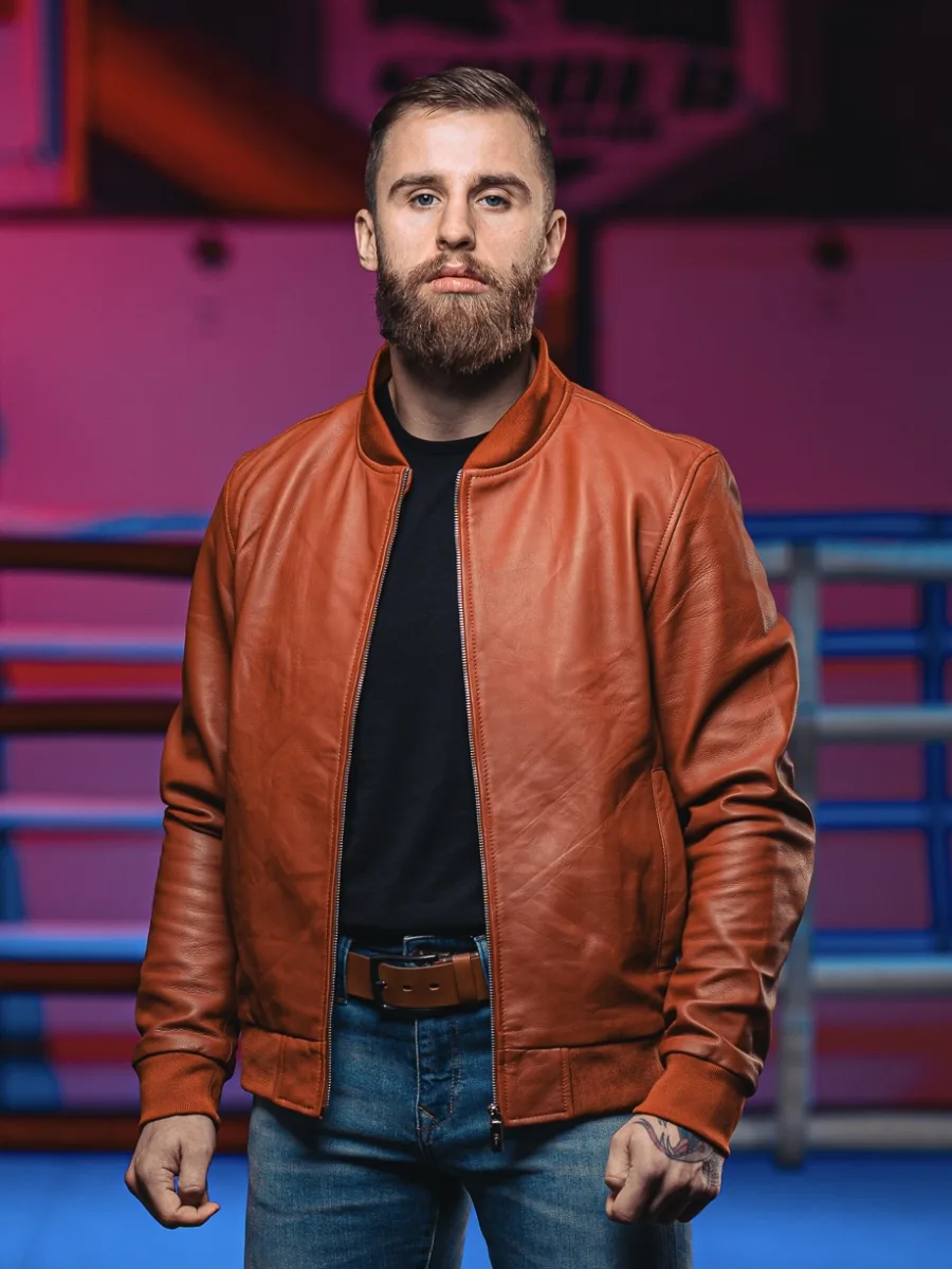 Rocky Bomber cognac 2.0 – Pánský kožený bomber koňakový - Obrázek 18