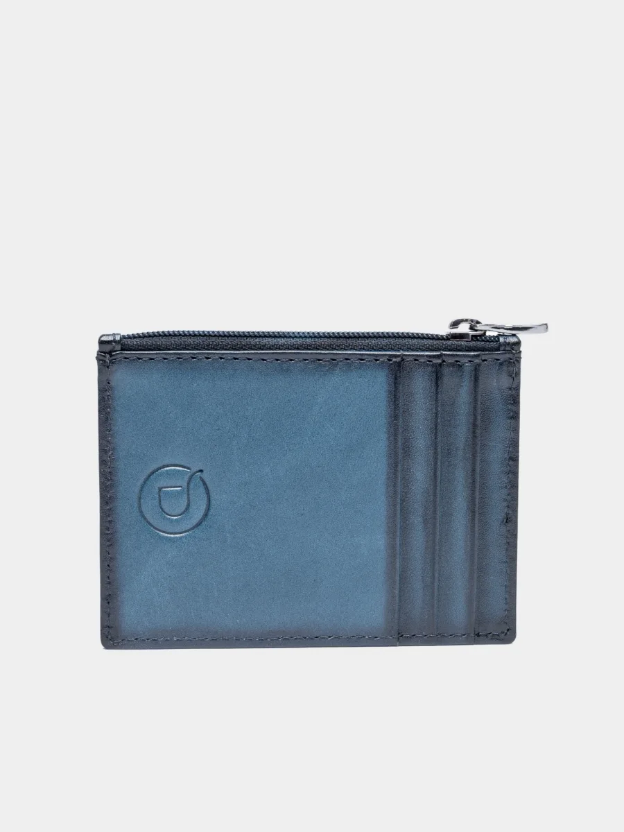 Wallstreet Mark blue Cardholder - Kožená peněženka modrá - Obrázek 6