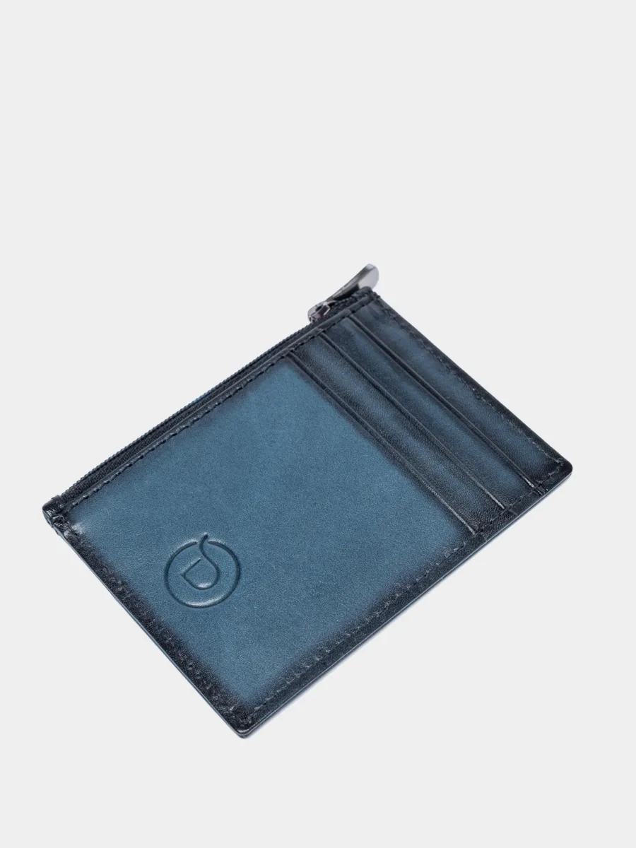 Wallstreet Mark blue Cardholder - Kožená peněženka modrá - Obrázek 7