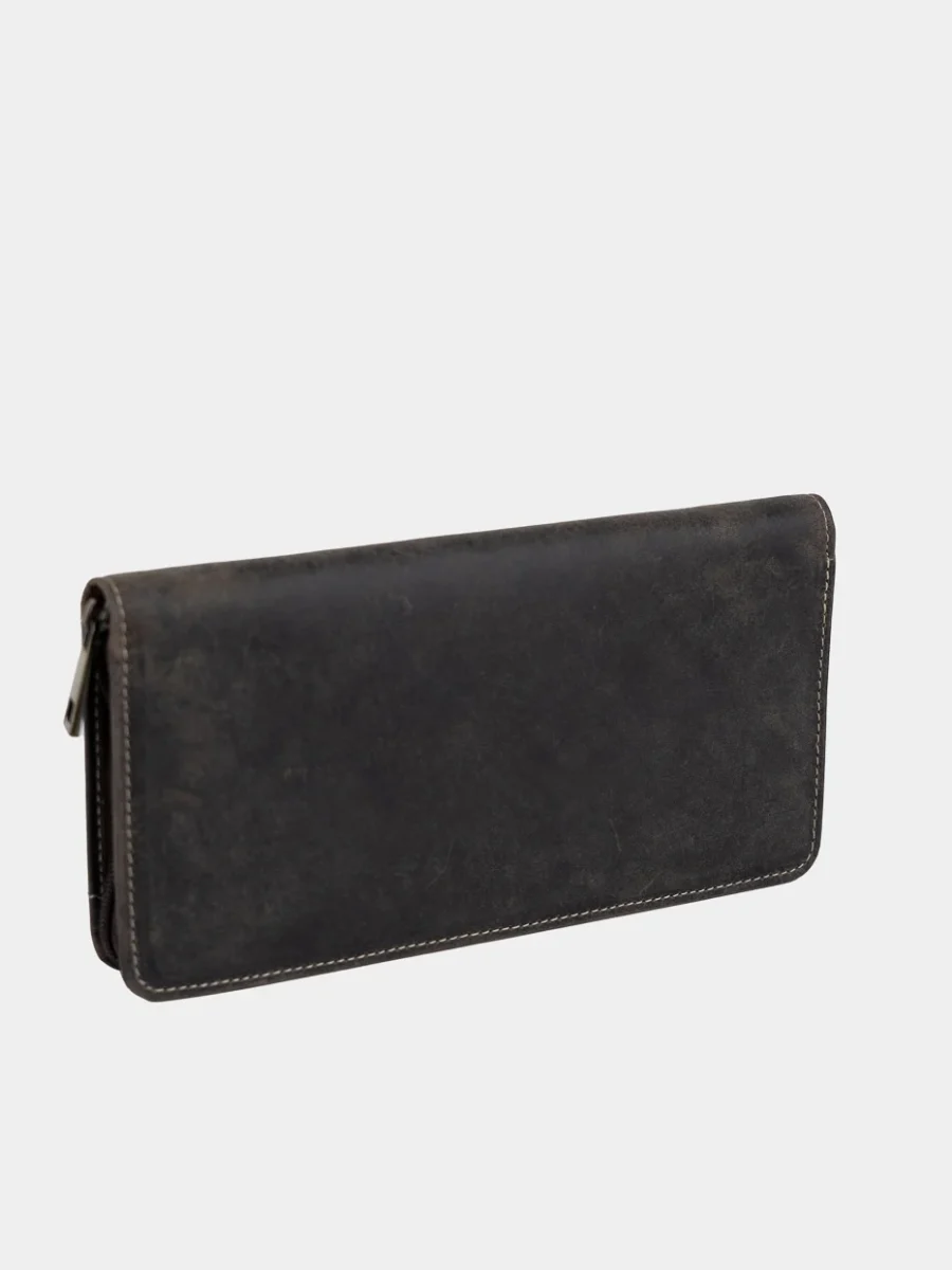 Wallet Traveller Hunter - kožená cestovní peněženka broušená kůže - Obrázek 4