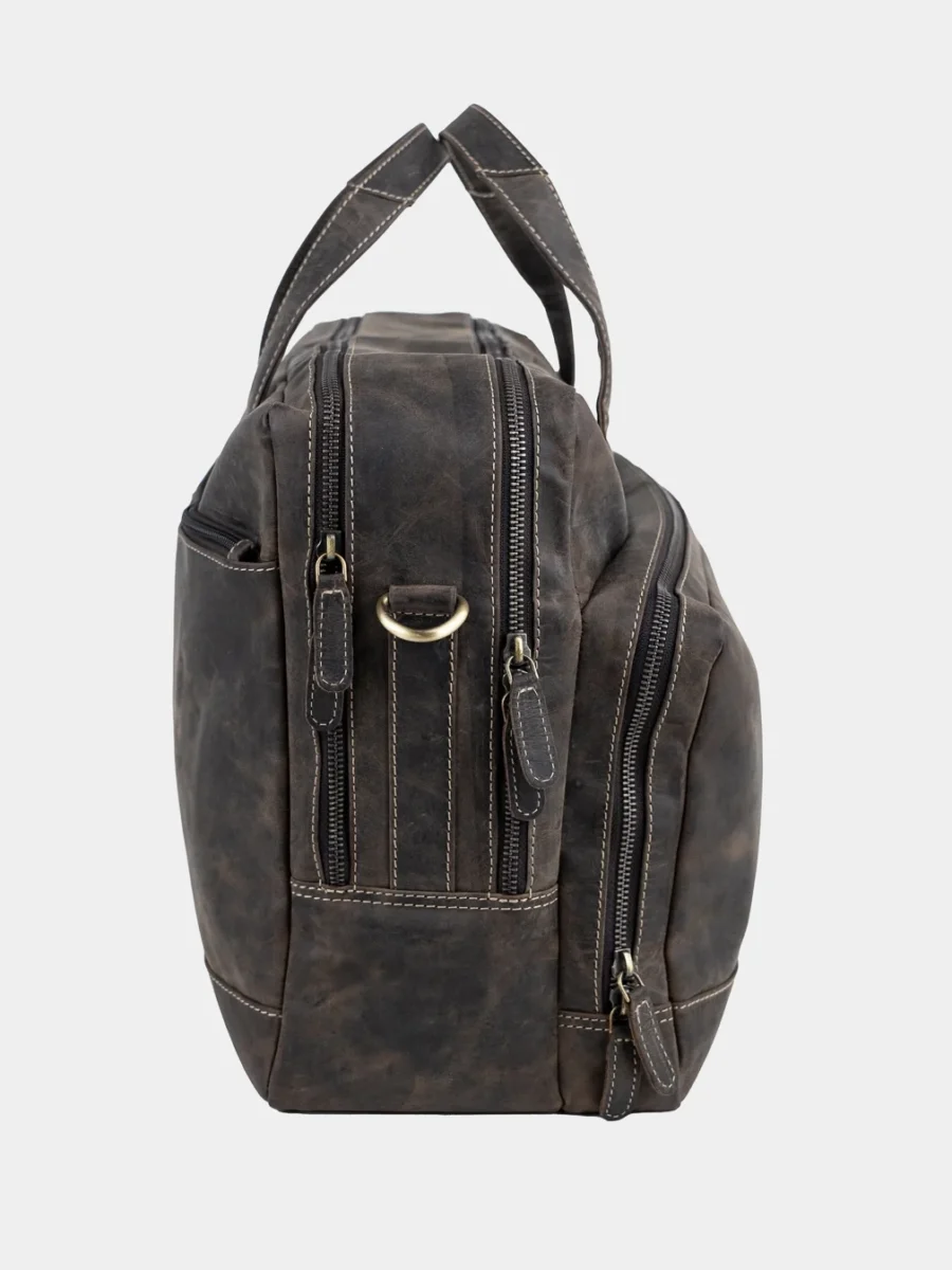 Dundee Portfolio Bag Hunter XL - Kožená taška na dokumenty XL broušená kůže - Obrázek 5