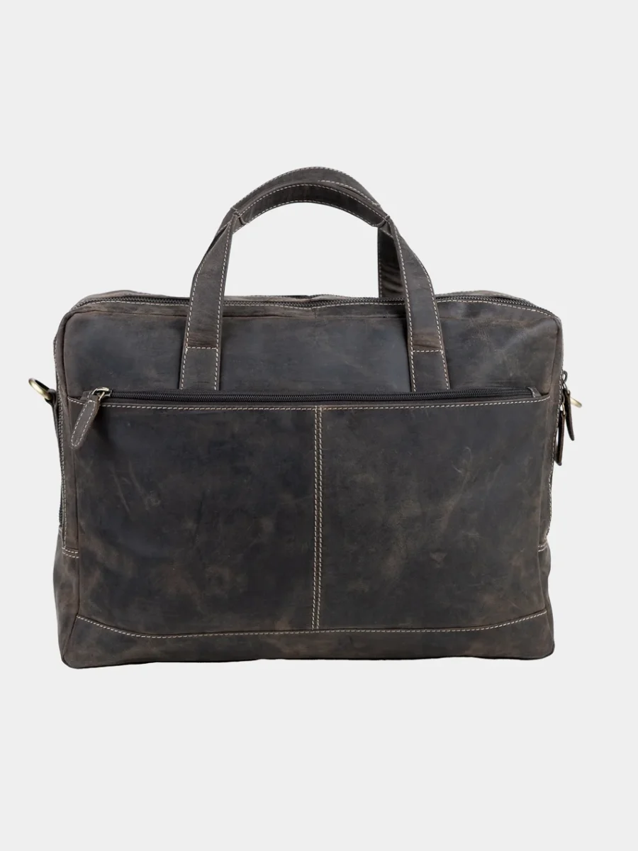 Dundee Portfolio Bag Hunter XL - Kožená taška na dokumenty XL broušená kůže - Obrázek 3
