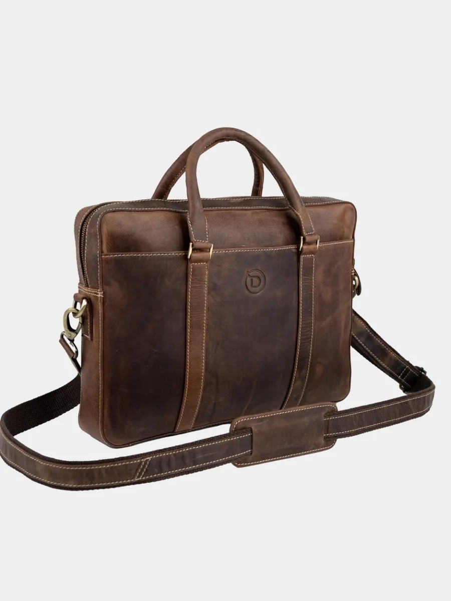 London bag hunter - Kožená business taška broušená kůže - Obrázek 7