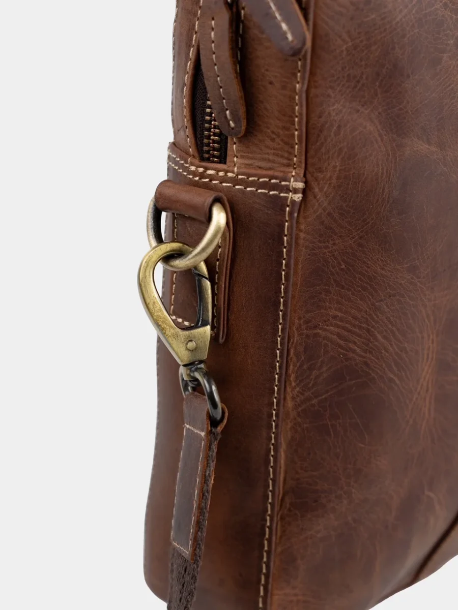 London bag hunter - Kožená business taška broušená kůže - Obrázek 5