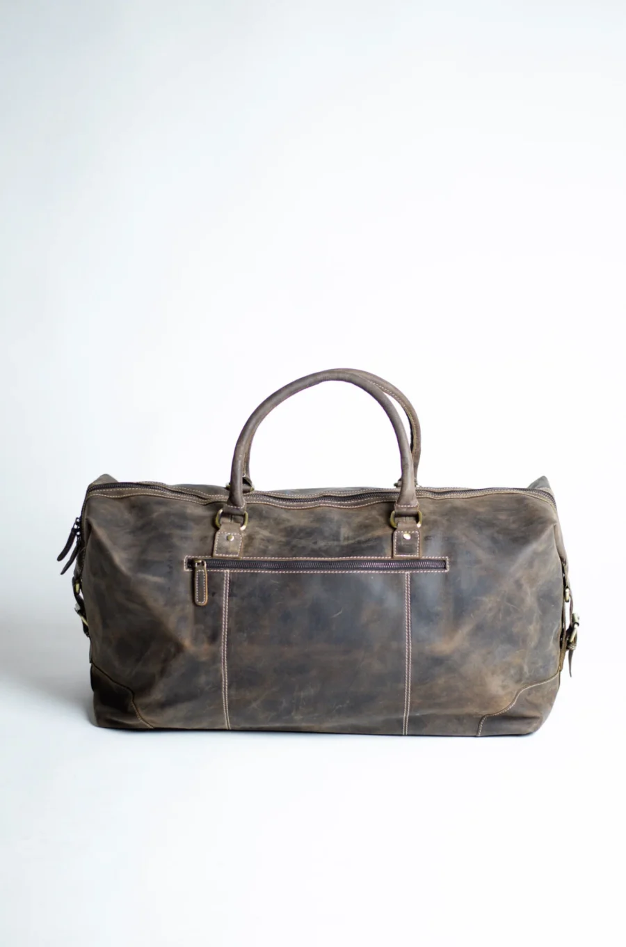 Berlin Travel Bag Hunter - Kožená cestovní taška broušená kůže - Obrázek 3