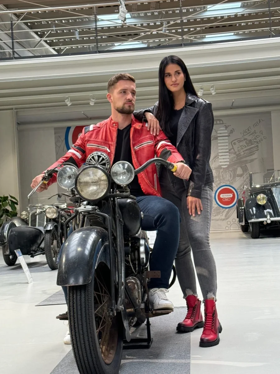 Hamilton supersport - kožená sportovní bunda červená rubber - Obrázek 8
